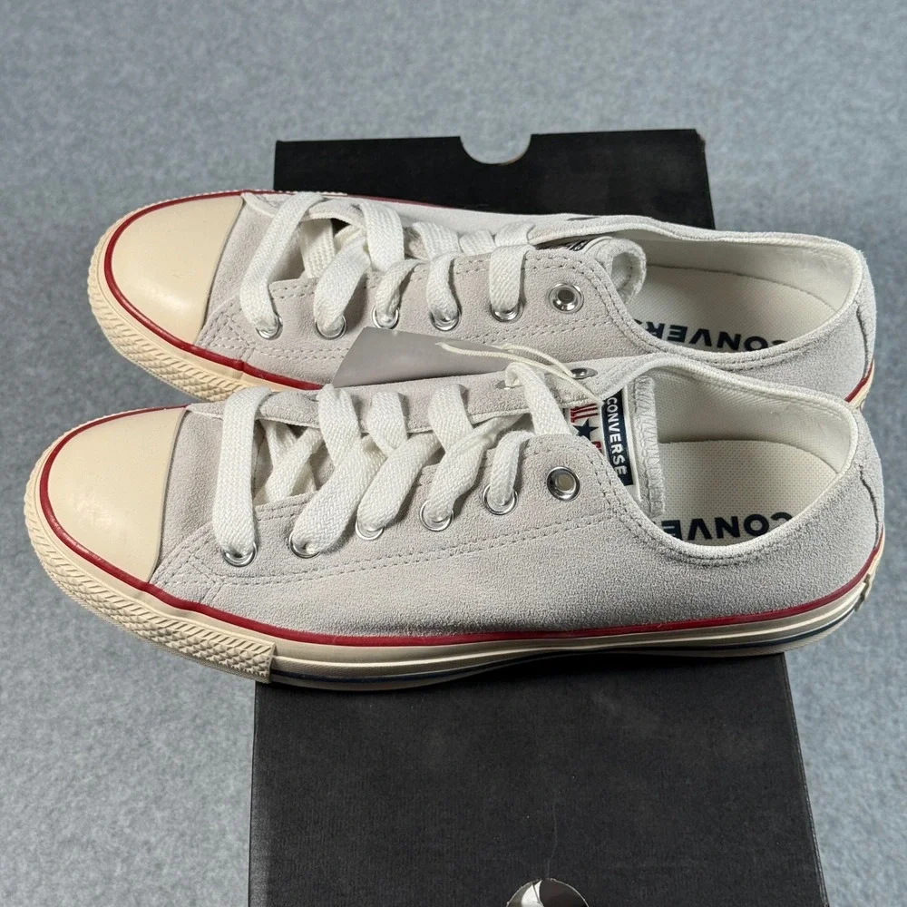 Converse Chuck Taylor All Star Ox Suede Grey Ivory A14237C Mens 7 Womens 9